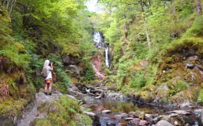 Little Fawn waterfall of the Trossachs national park